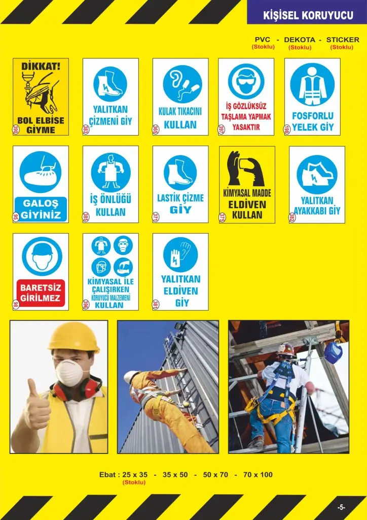 Fosforlu Uyarı Levhaları