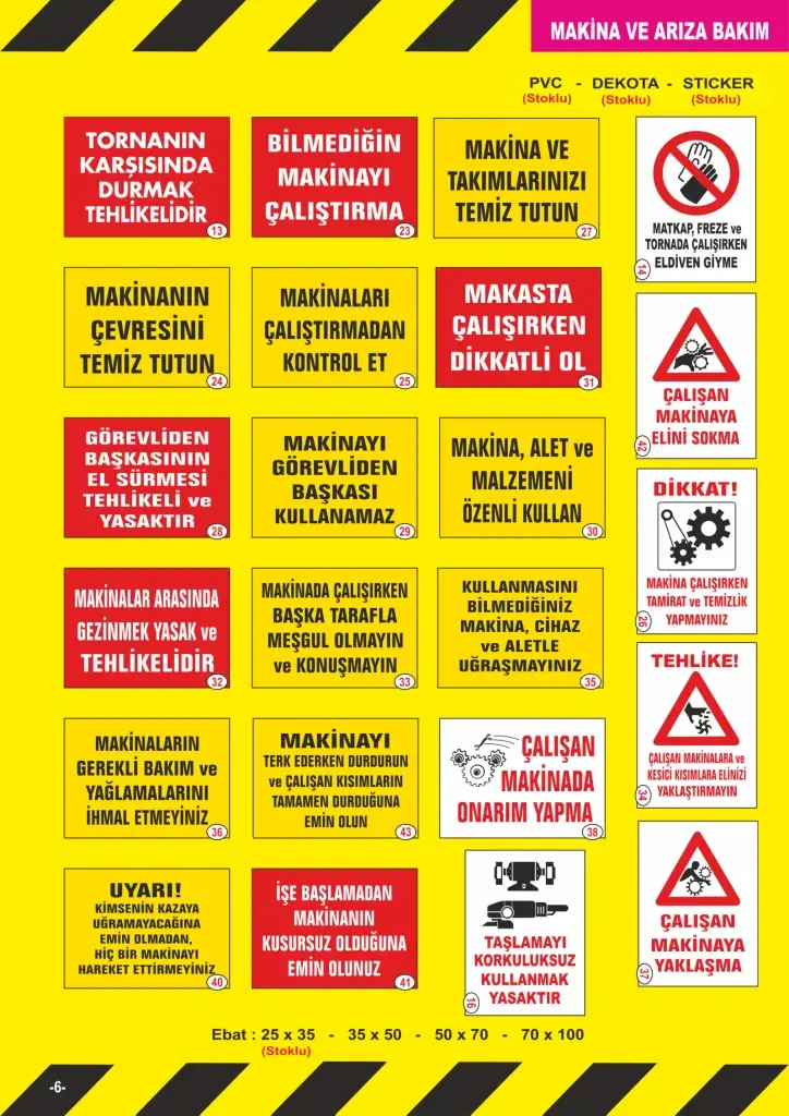 Fosforlu Uyarı Levhaları
