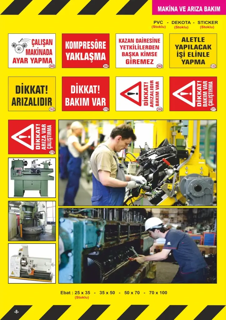 Fosforlu Uyarı Levhaları