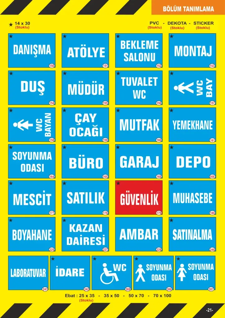 Fosforlu Yönlendirme Levhaları