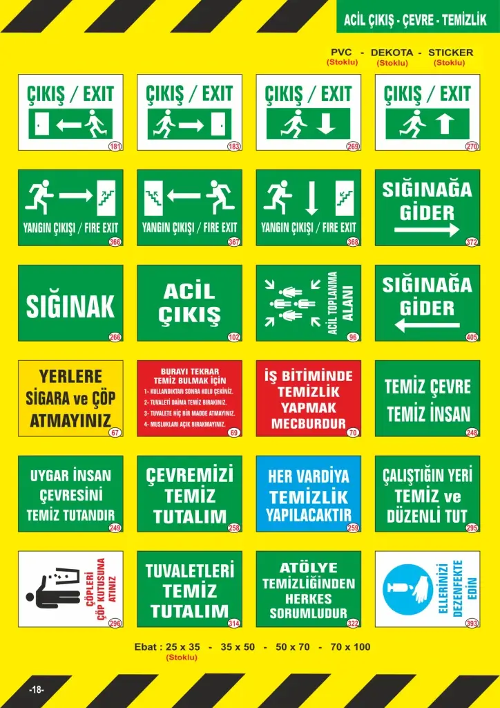 Fosforlu Yönlendirme Levhaları